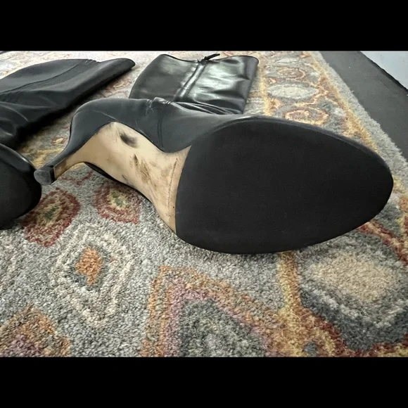 G-VGUC Cole Haan Black Boots with Stiletto Heel - Picture 8 of 16